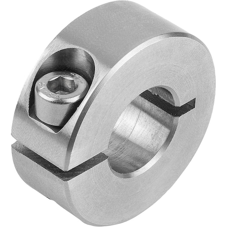 Kipp Locking Ring Split, Form:A, D1=10, D2=24, B=9, Stainless Steel K0611.01002